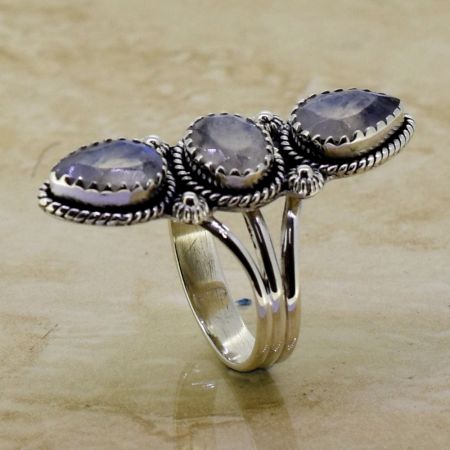 Classic Dainty Sapphire 925 Sterling Silver Ring